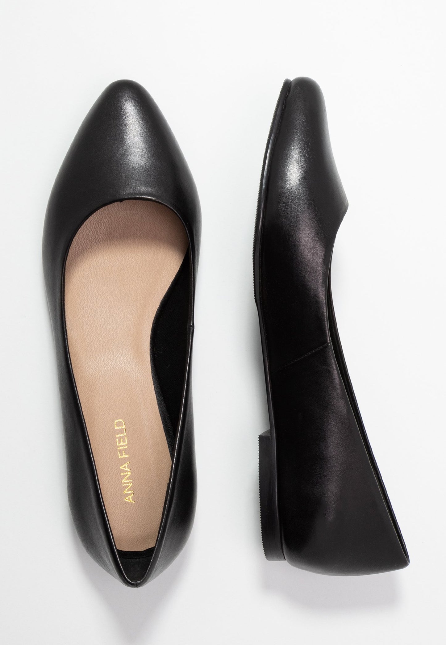 Anna Field Leather - Ballet Pumps - Black