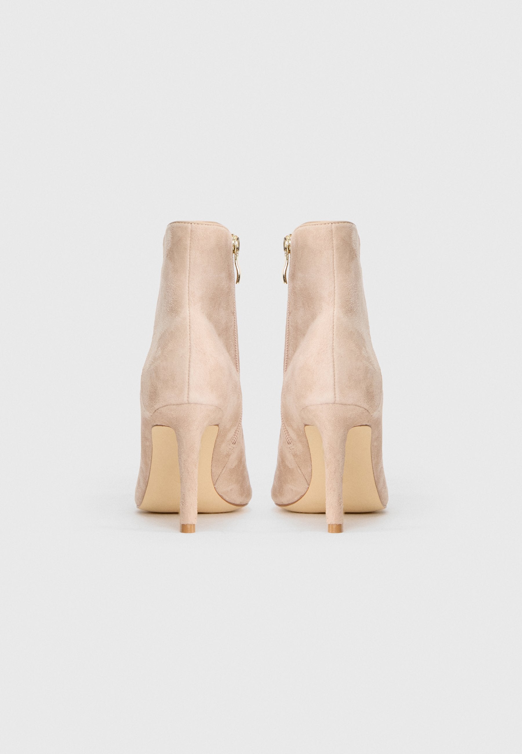 Anna Field LEATHER - High Heeled Ankle Boots - Beige