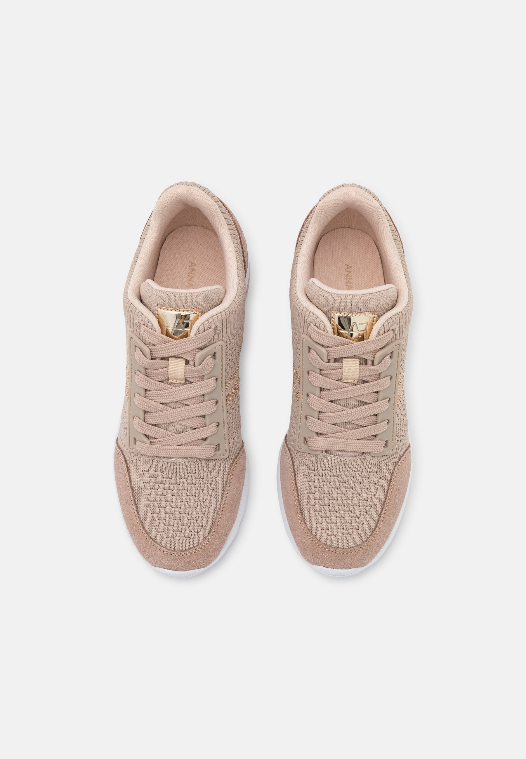 Anna Field Leather Mix - Trainers - Beige