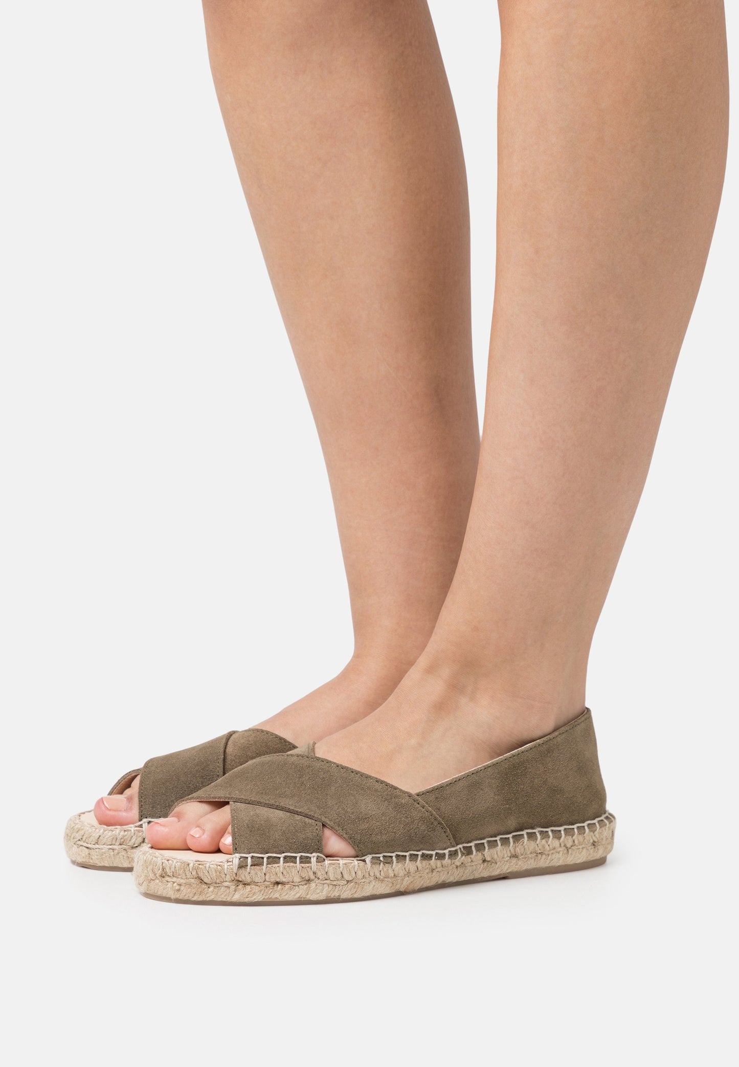 Anna Field Leather - Peeptoe Ballet Pumps