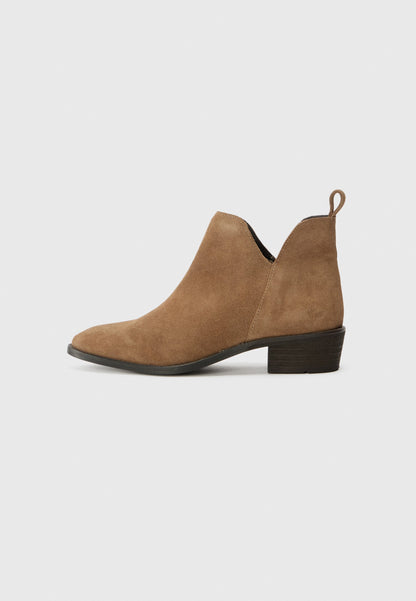 Anna Field LEATHER - Cowboy/biker Ankle Boot - Taupe