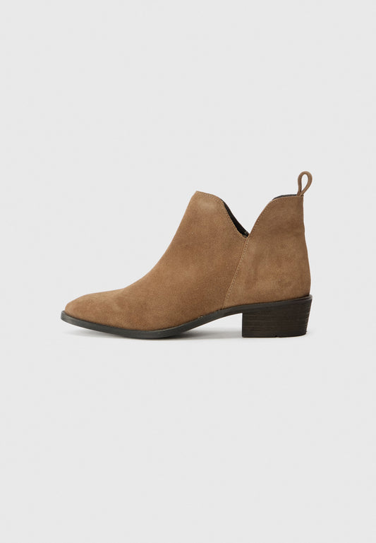 Anna Field LEATHER - Cowboy/biker Ankle Boot - Taupe