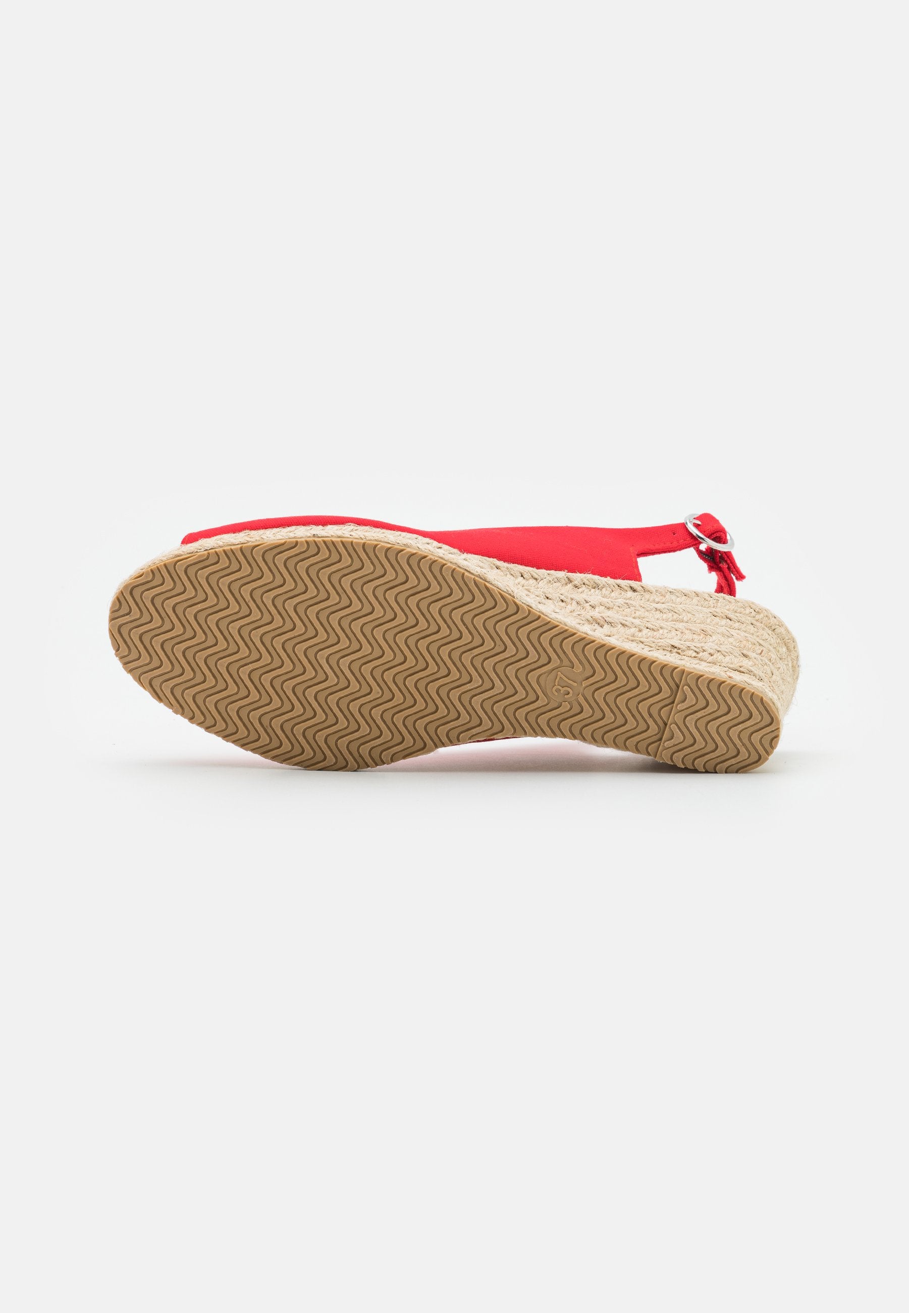 Anna Field Wedge Sandals - Red