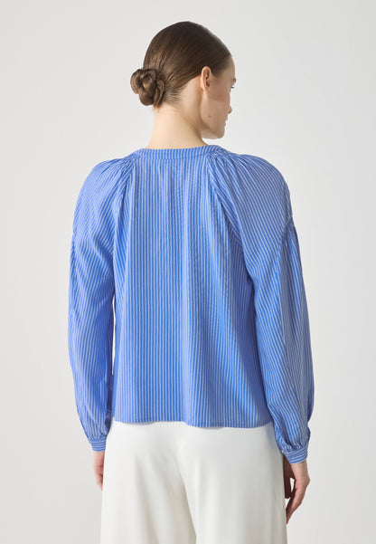 Anna Field Blouse - White/blue