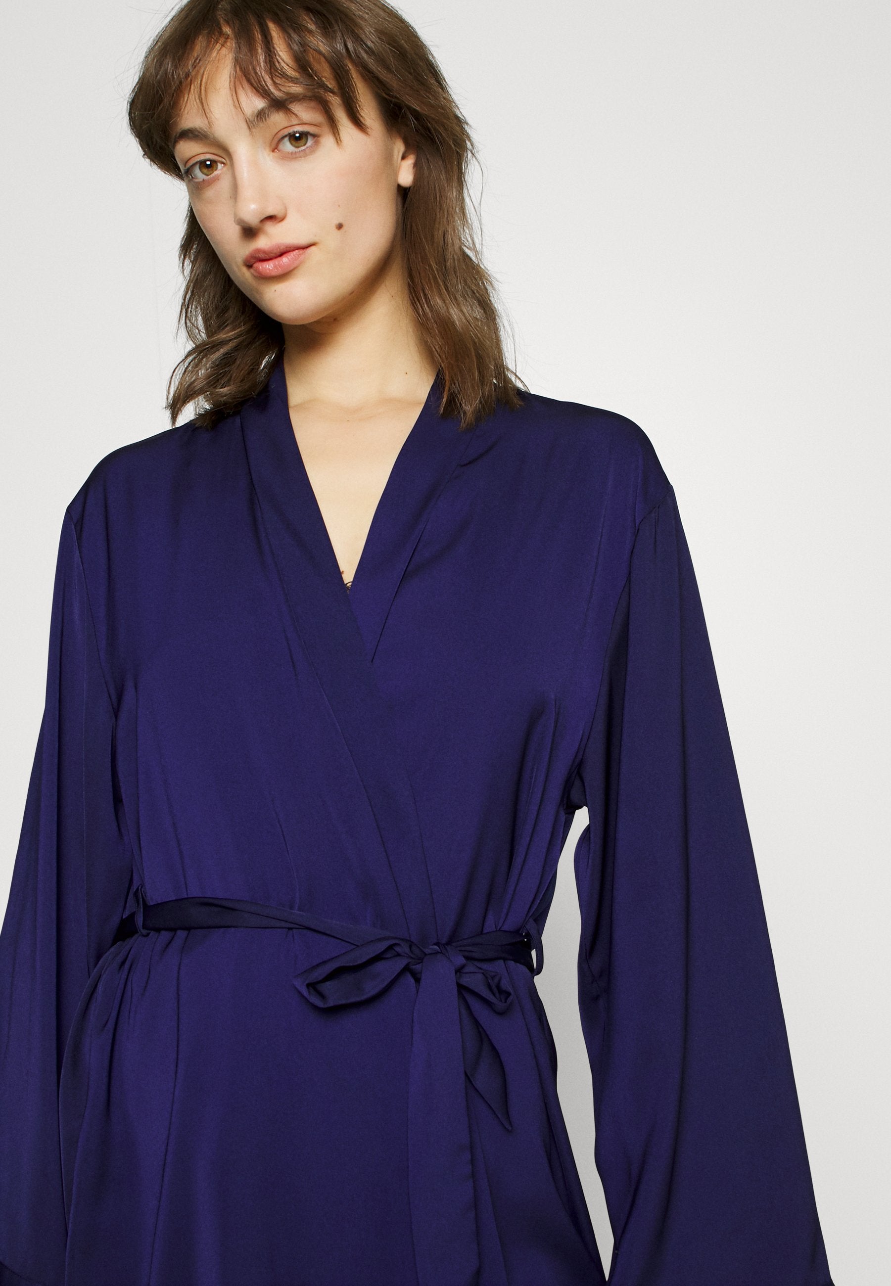 Anna Field Dressing Gown - Blue