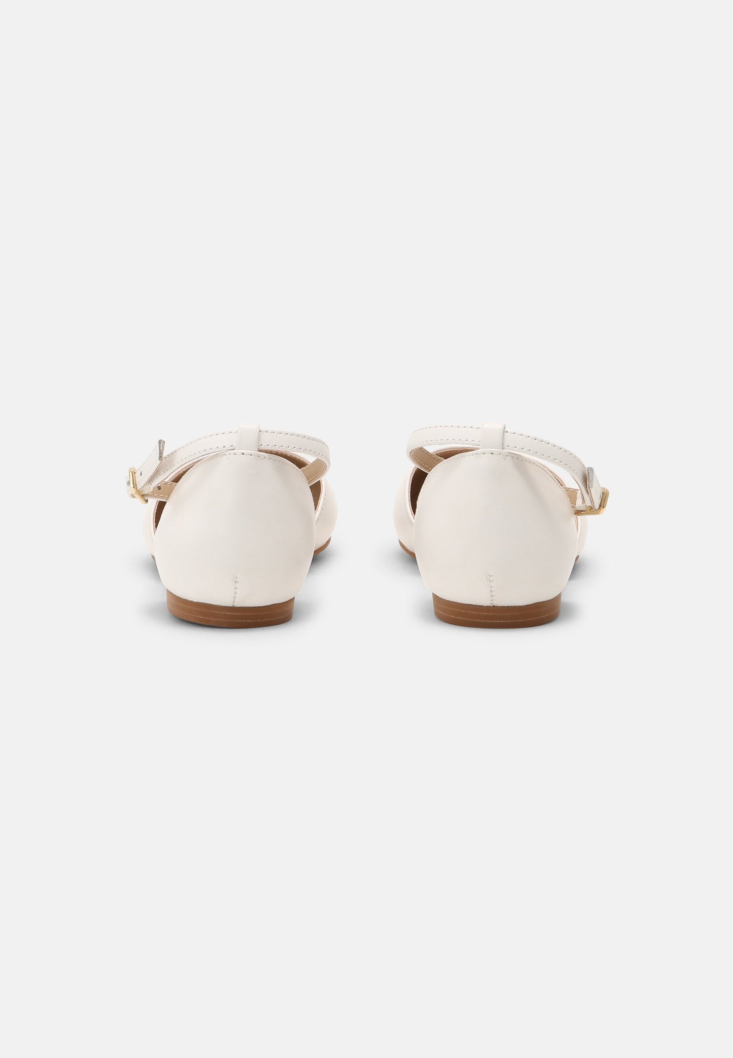  Leather - Ankle Strap Ballet Pumps