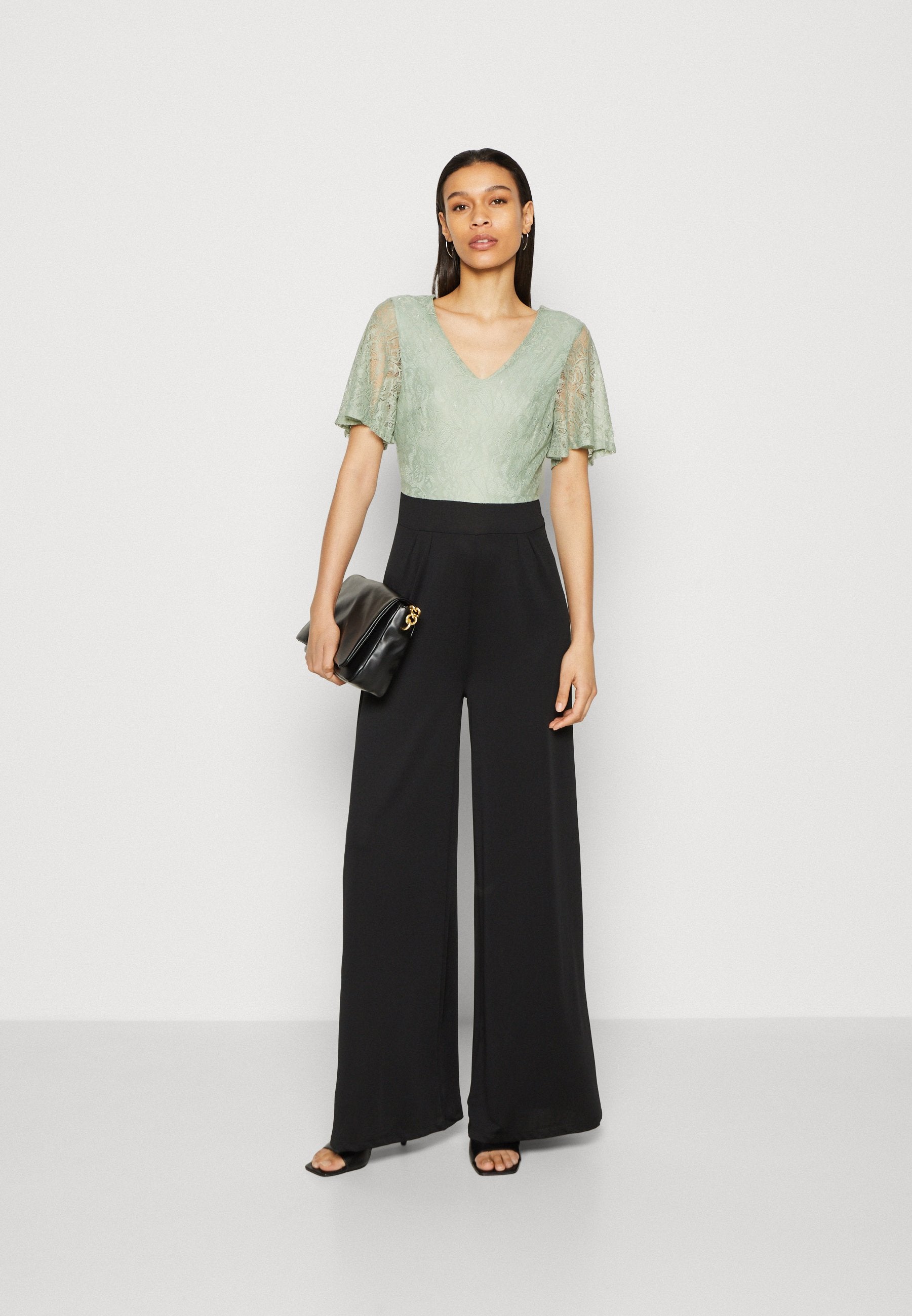 Anna Field Jumpsuit - Light Green/Black