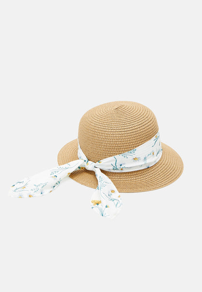 Anna Field Hat - Beige/White