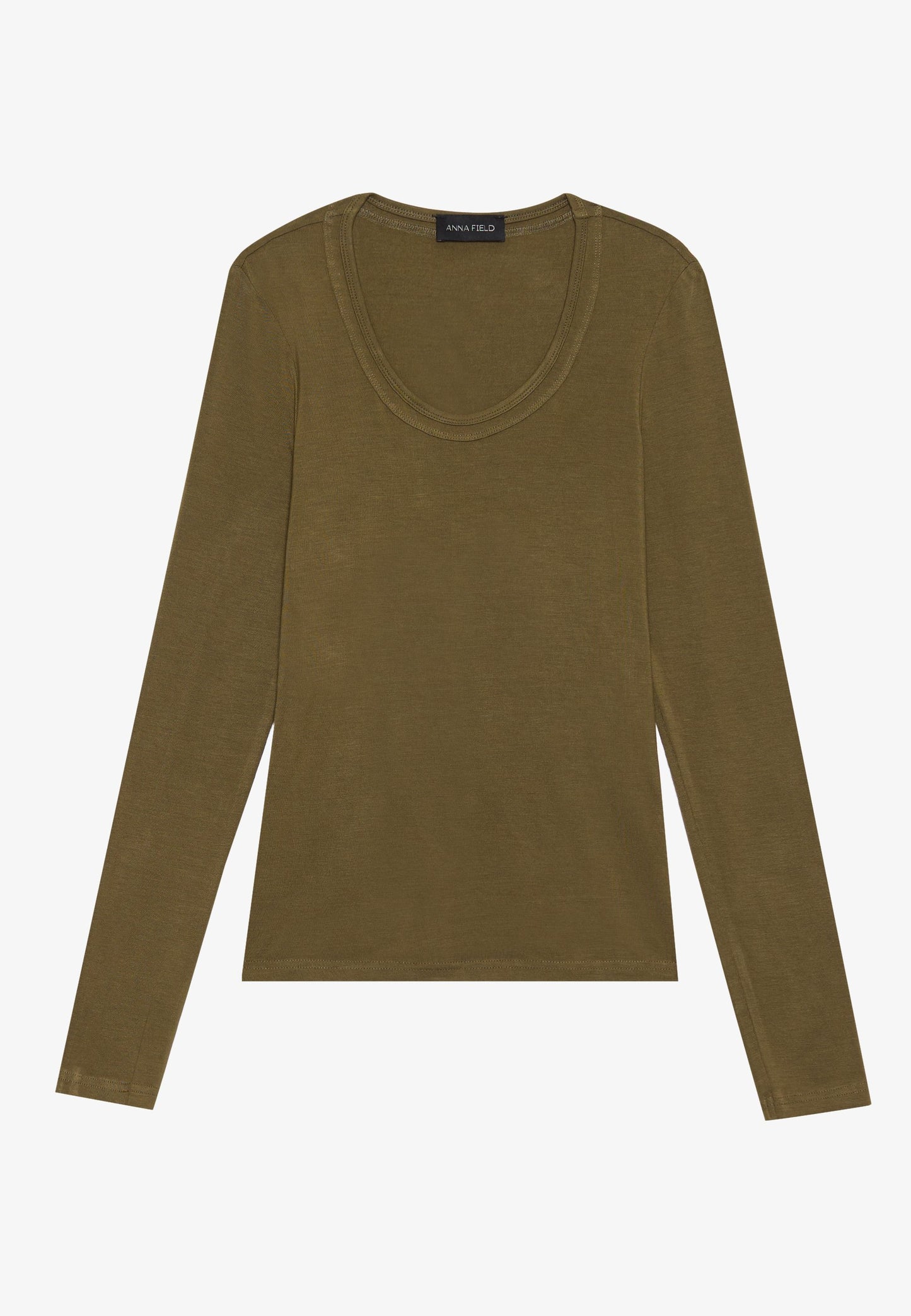 Anna Field 3 PACK - Long Sleeved Top - Rose Smoke/dark Olive/black