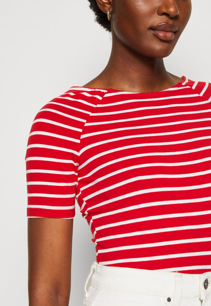 Anna Field Print T-Shirt - Red/White