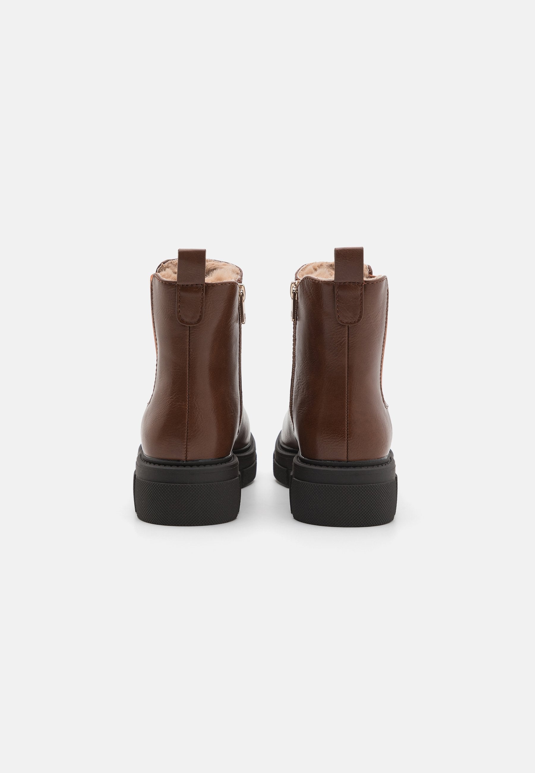 Anna Field Platform Ankle Boots - Cognac