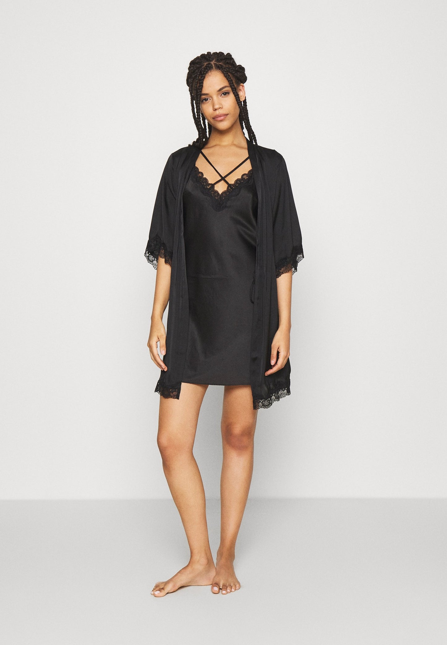 Anna Field Nightie - Black