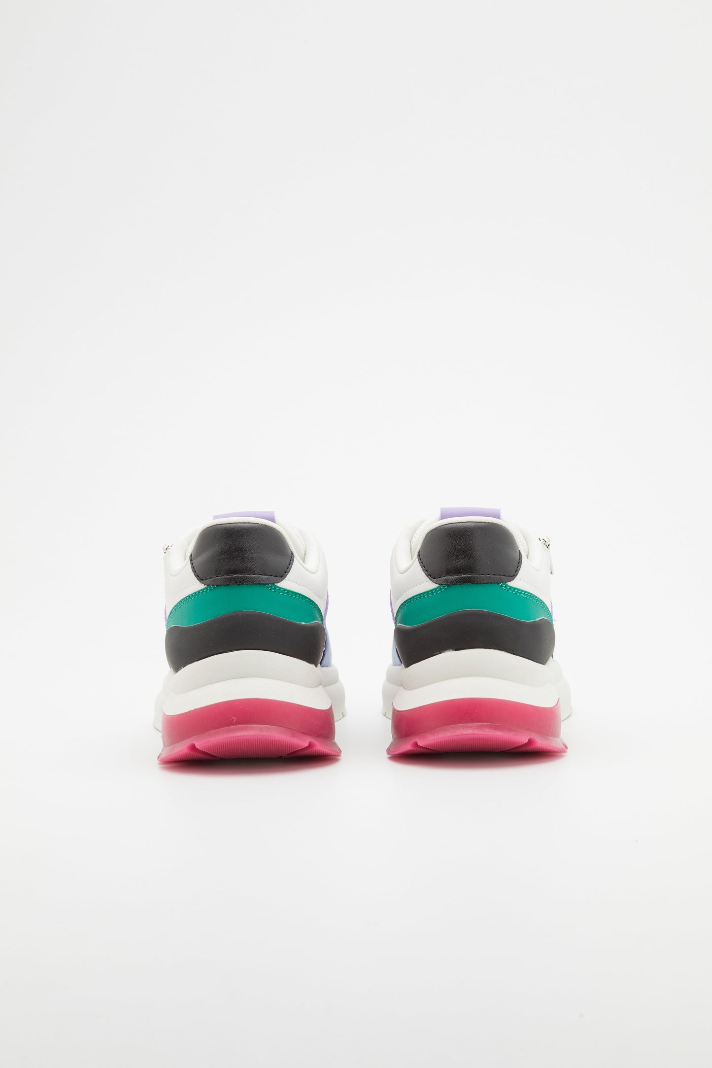 Anna Field Leather- Trainers - White/Multi-Coloured