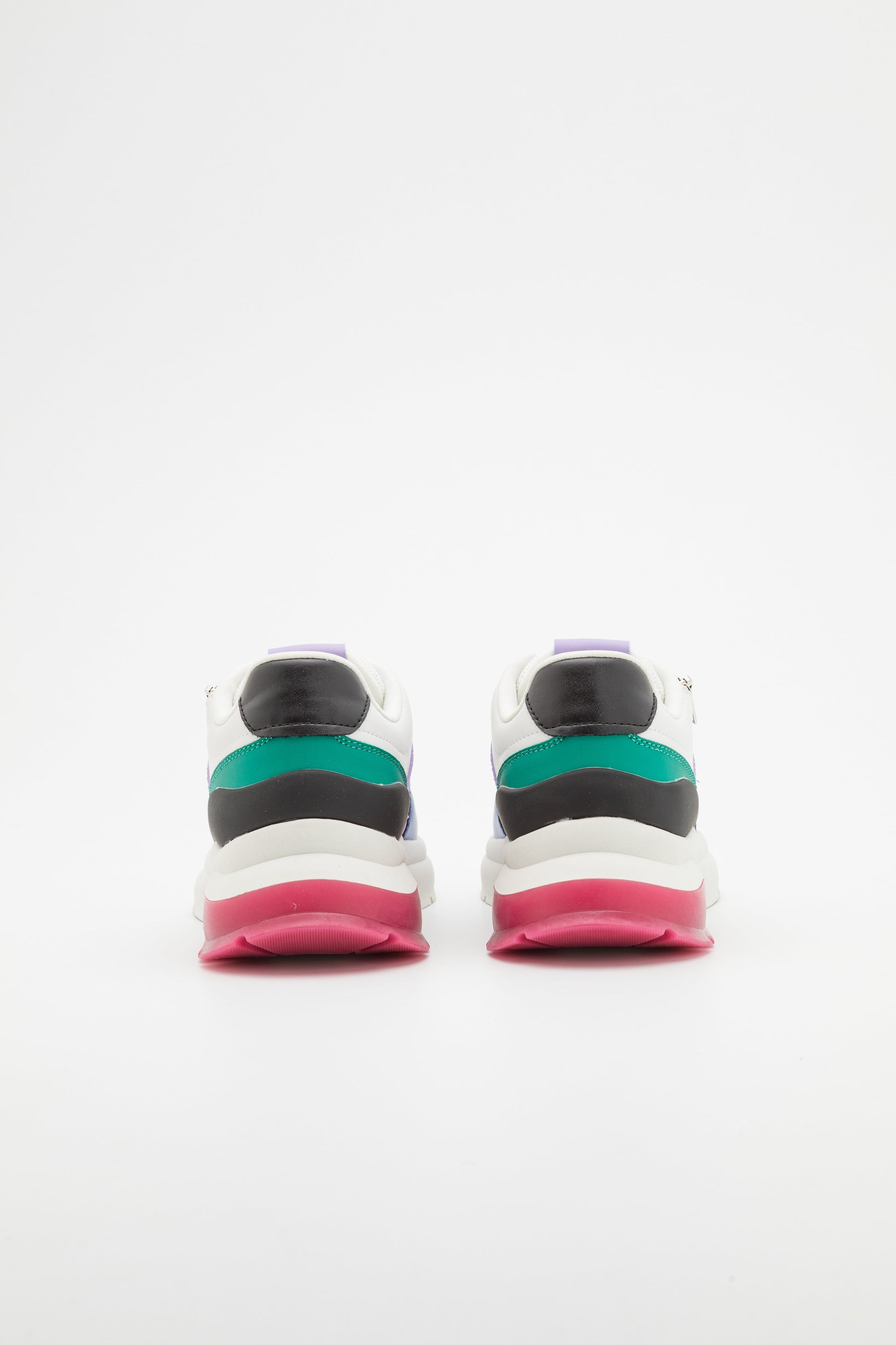 Anna Field Leather- Trainers - White/Multi-Coloured