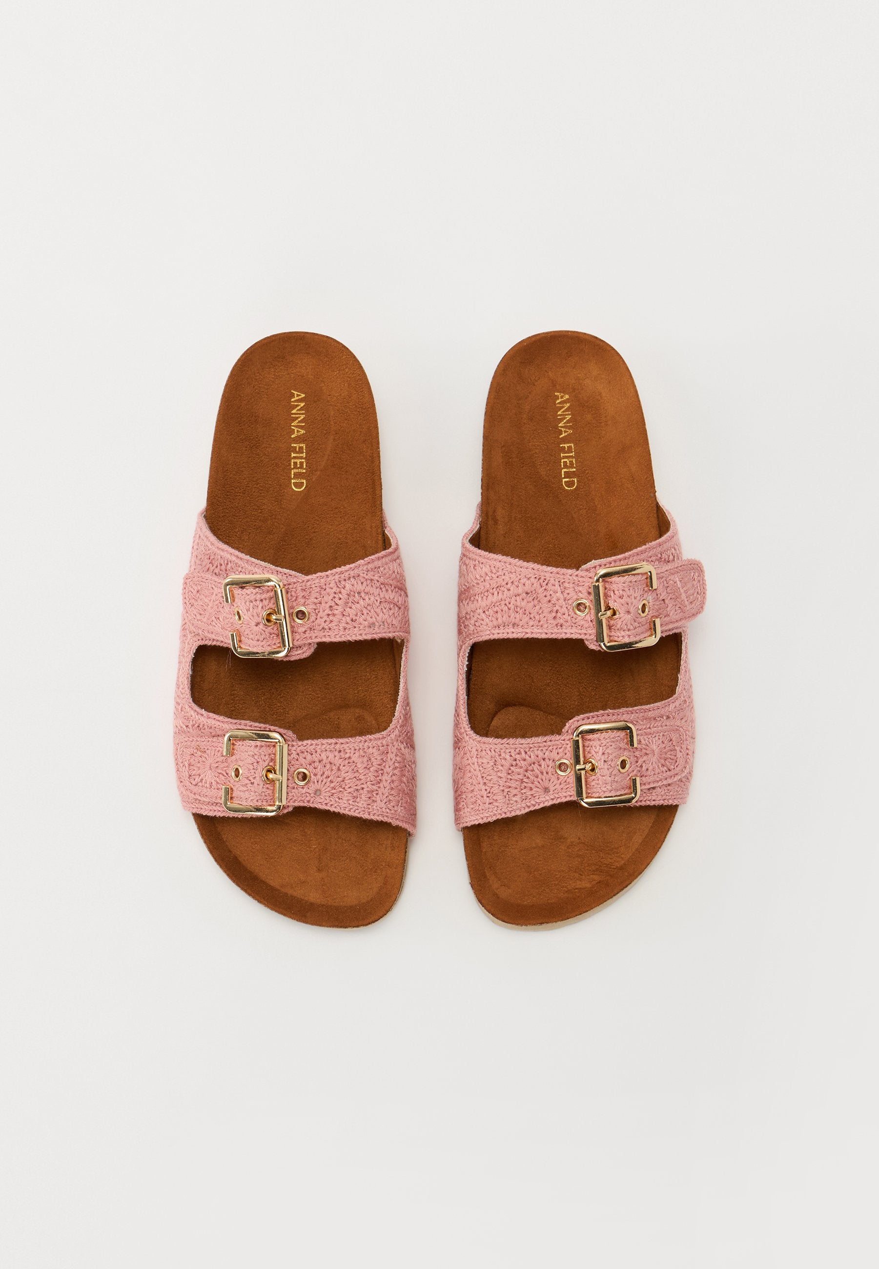 Anna Field Mules - Light Rose