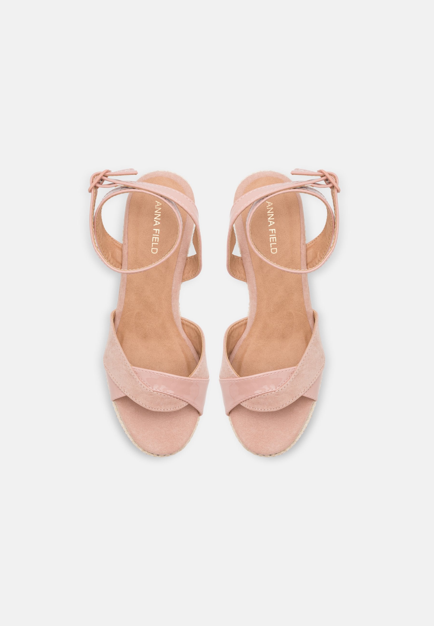 Anna Field Wedge Sandals - Light Pink