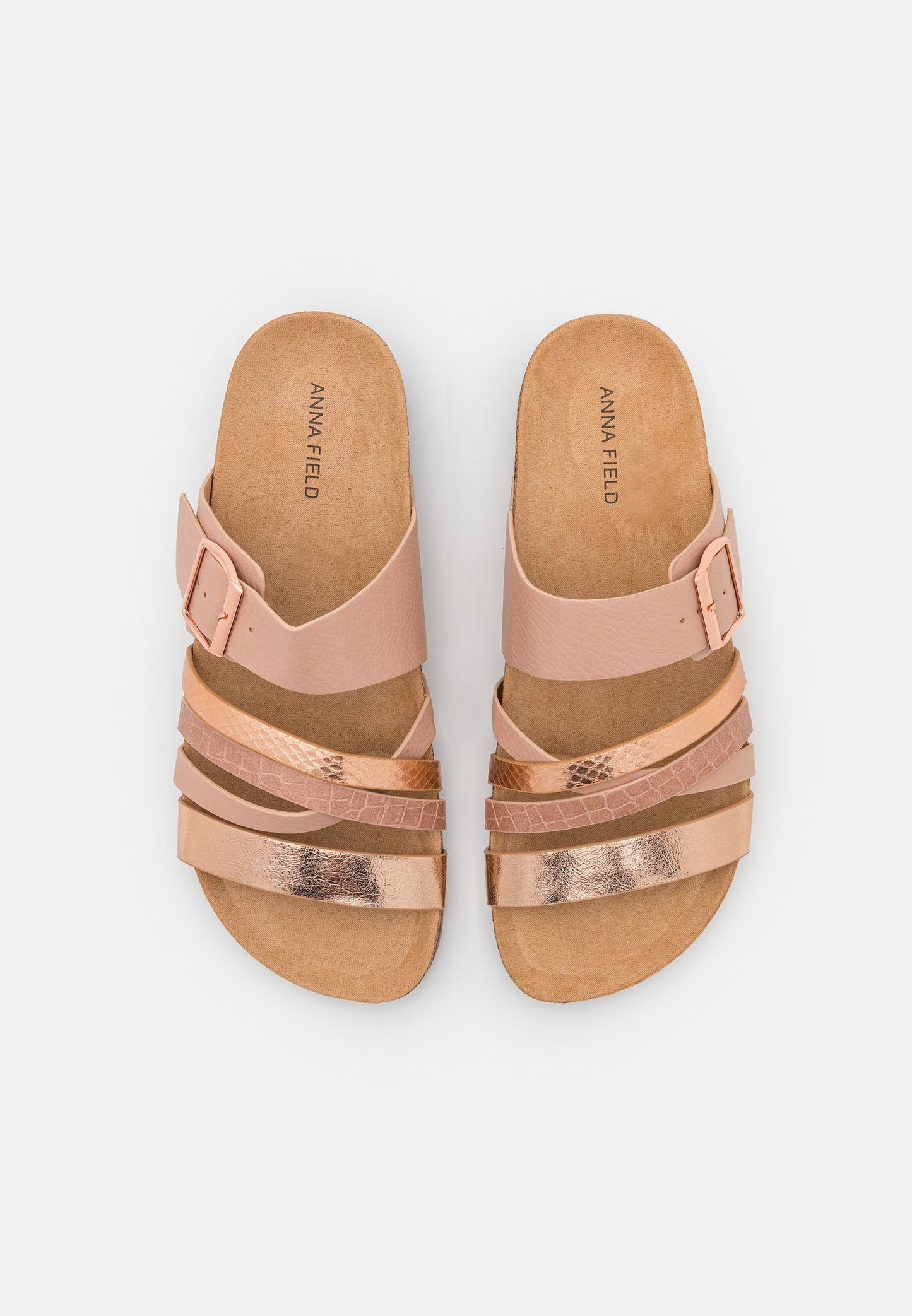 Anna Field Mules - Rose Gold-Coloured