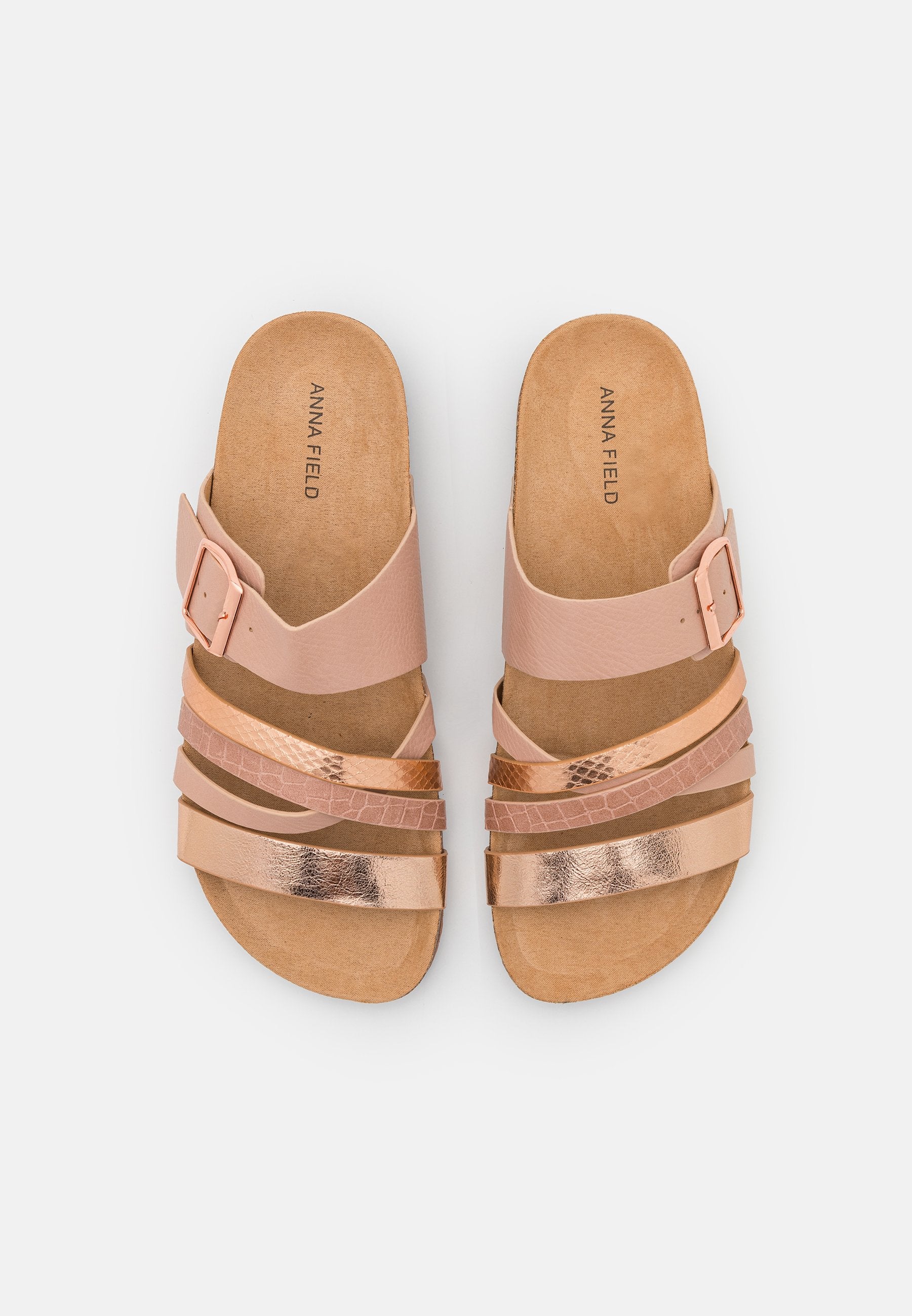 Anna Field Mules - Rose Gold-Coloured