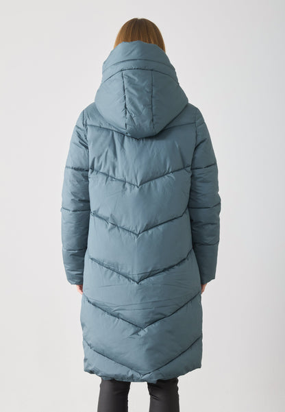 Anna Field CONTRAST - Winter Coat - Light Blue