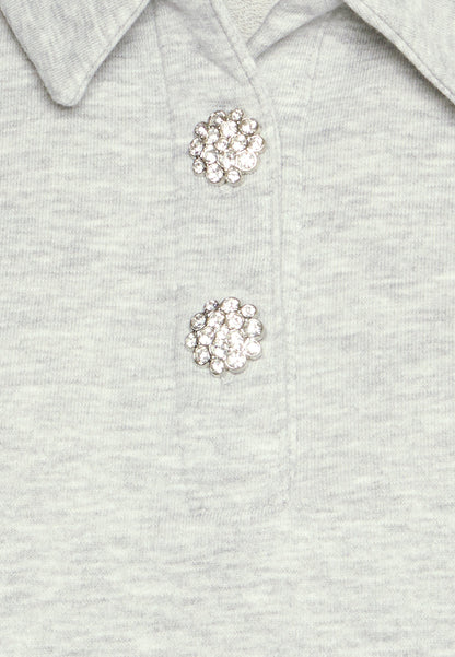 Anna Field Sweatshirt - Mottled Light Grey