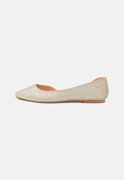 Anna Field Ballet Pumps - Gold