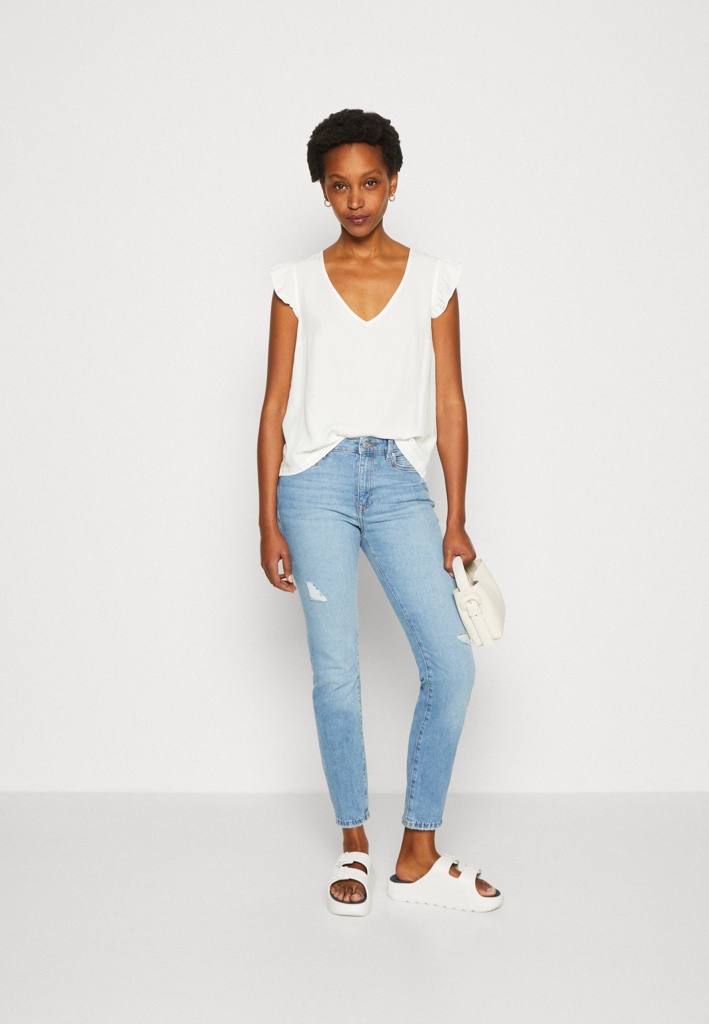 Anna Field Print T-Shirt - White