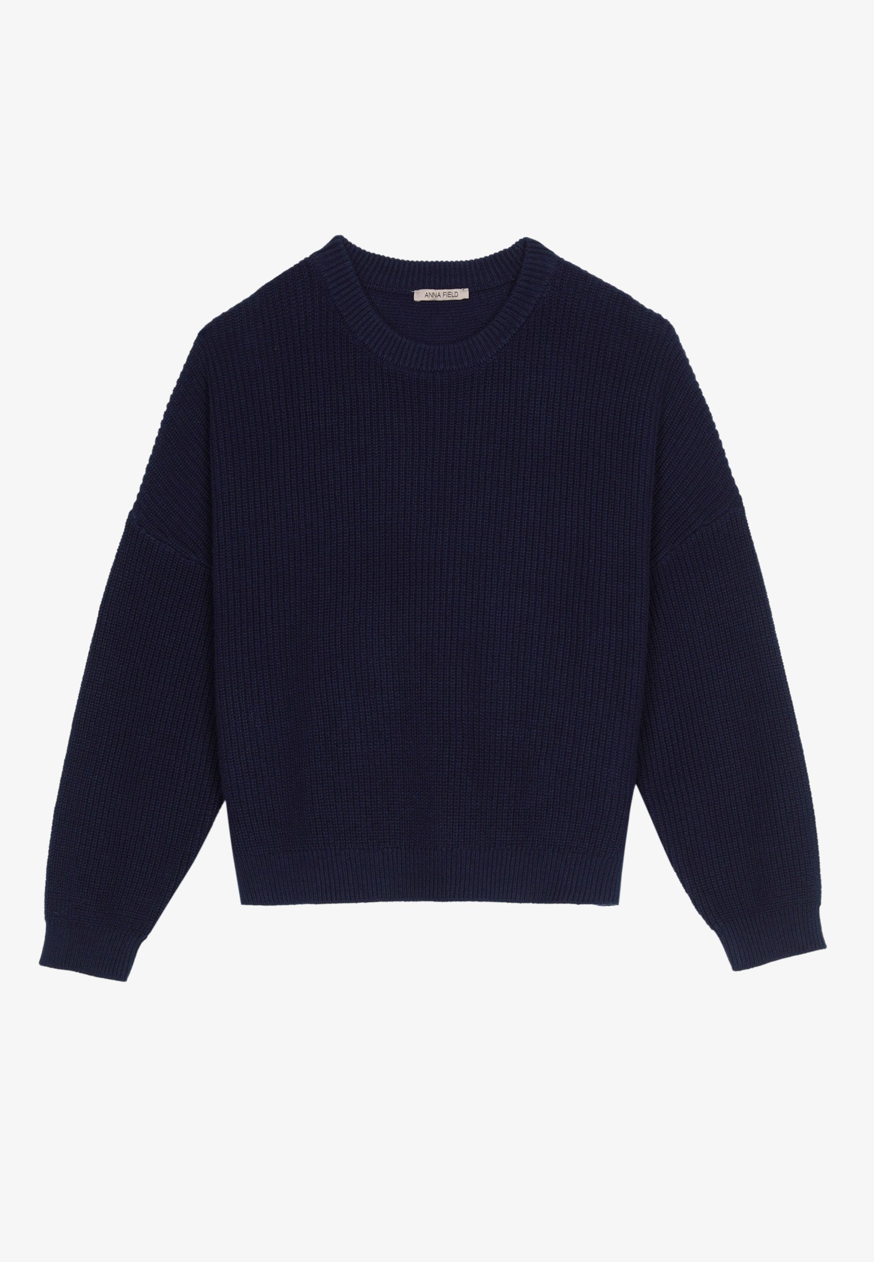 Anna Field Jumper - Off-white/dark Blue