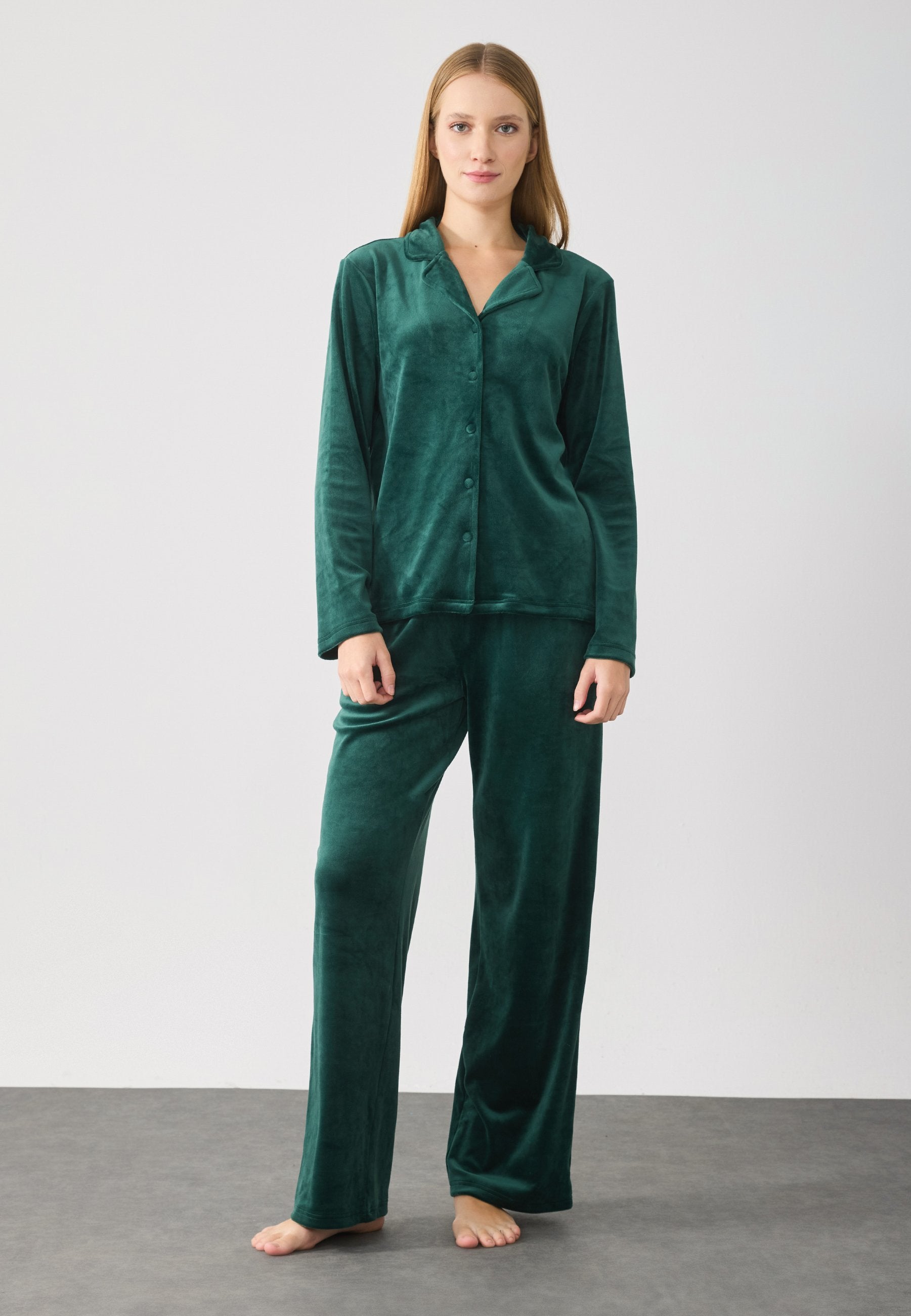 Anna Field SET - Pyjama Set - Dark Green
