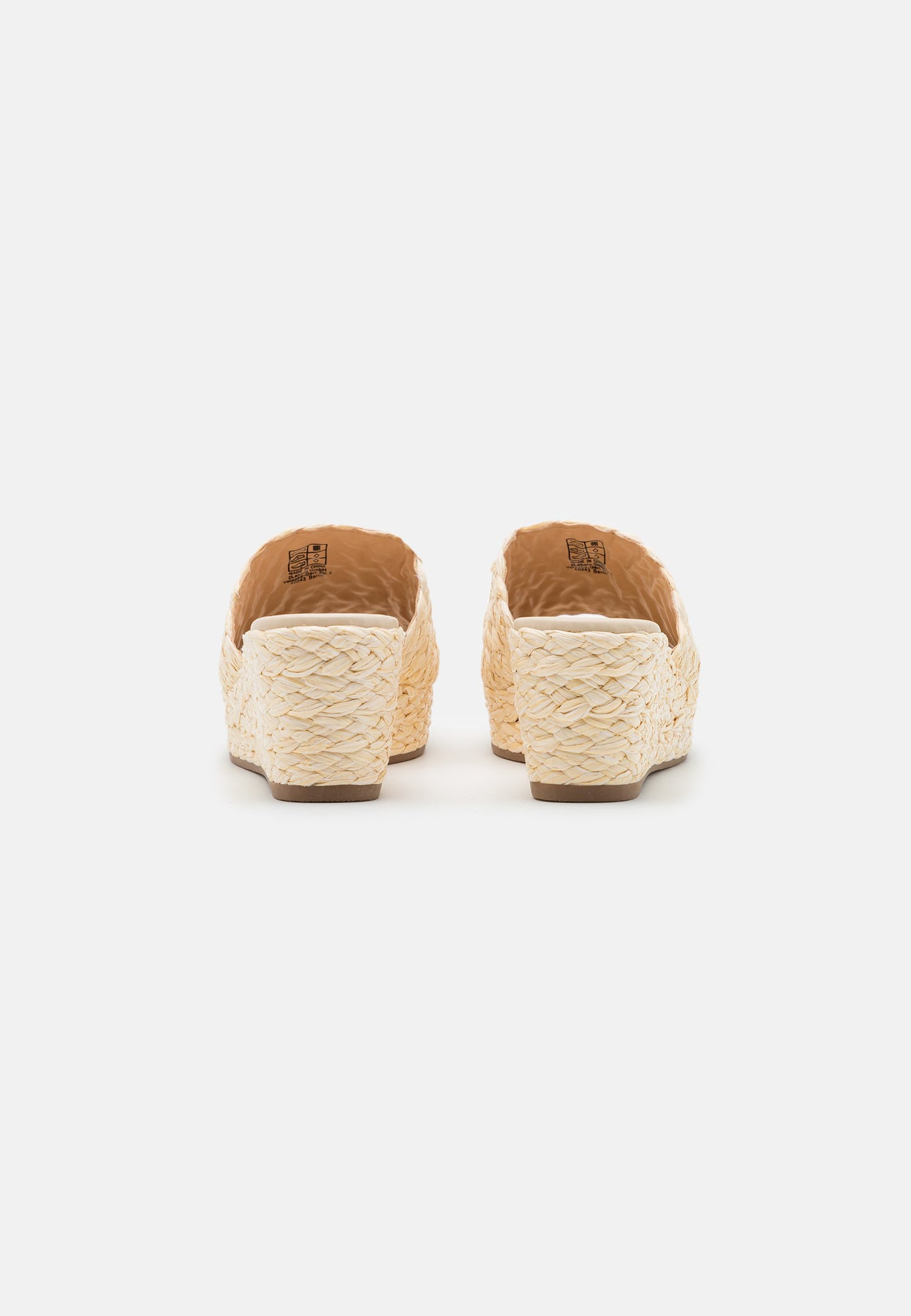 Anna Field Heeled Mules - Beige
