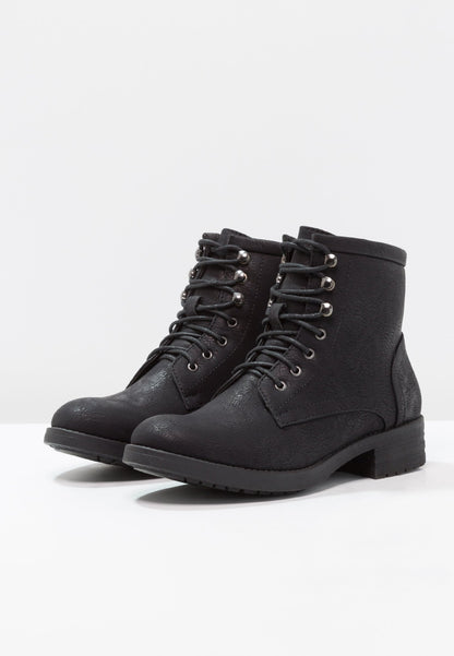 Anna Field Winter Boot - Lace-Up Ankle Boots - Black