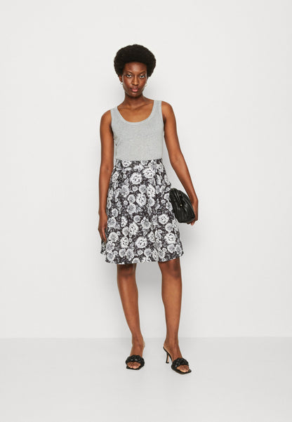 Anna Field Pleated Skirt - Black/White