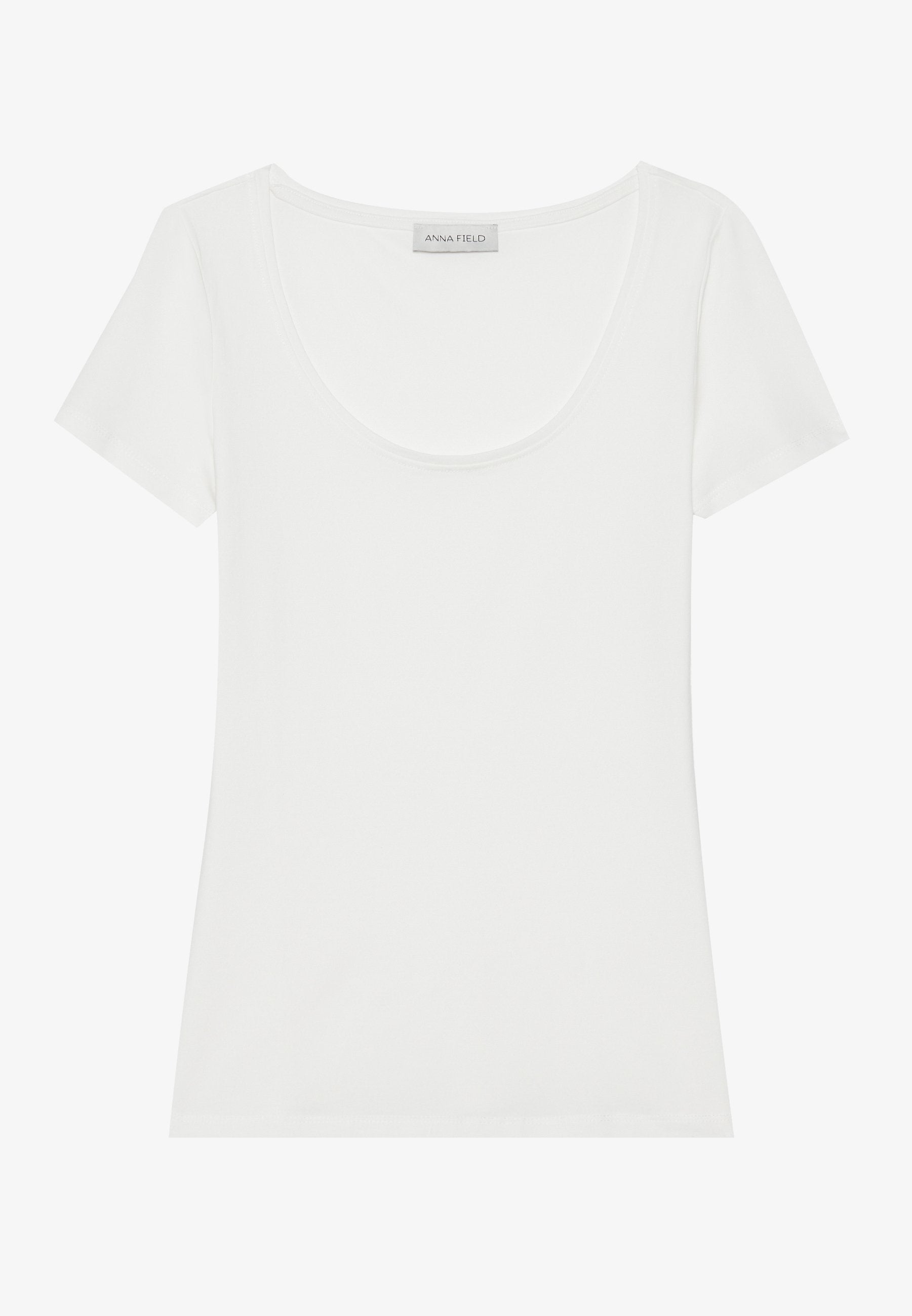 Anna Field 5 PACK - Basic T-shirt - Chocolate Torte/cub/warm Taupe/light Beige/egret