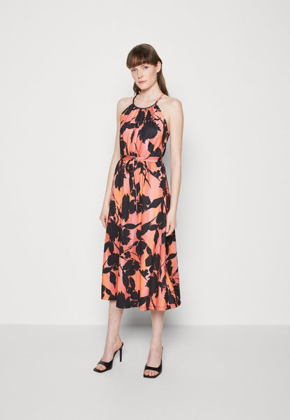 Anna Field Jersey Dress - Black/Orange