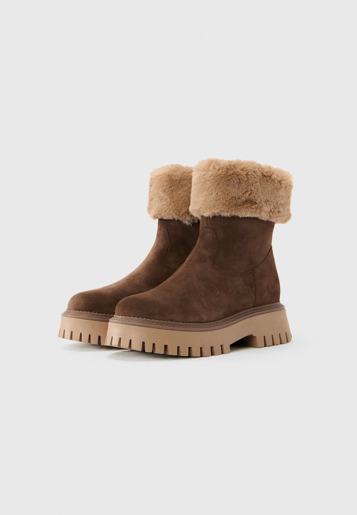 Anna Field LEATHER - Winter Boots - Dark Brown