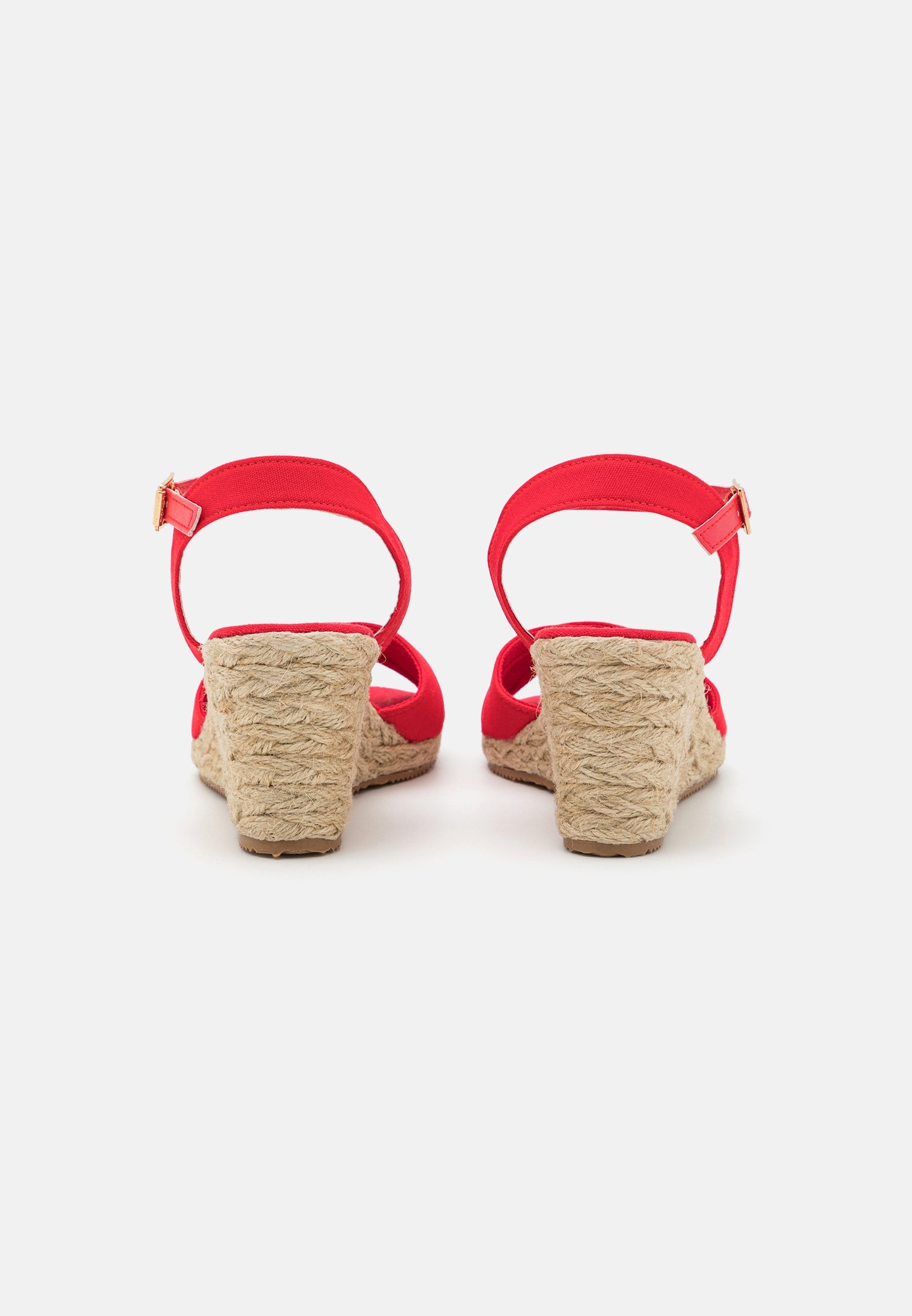 Anna Field Wedge Sandals - Red