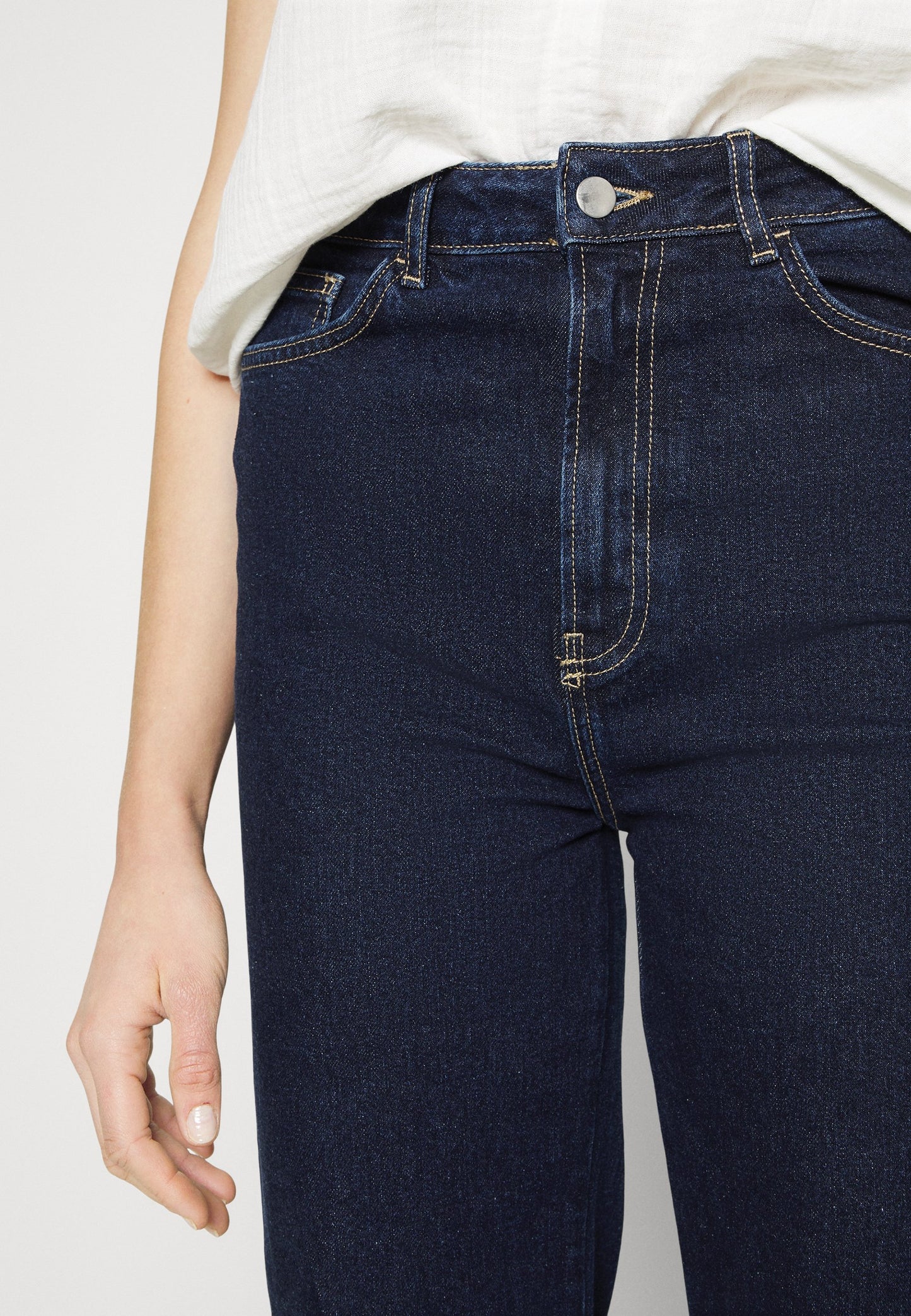  Straight Leg Jeans - Dark Blue Denim