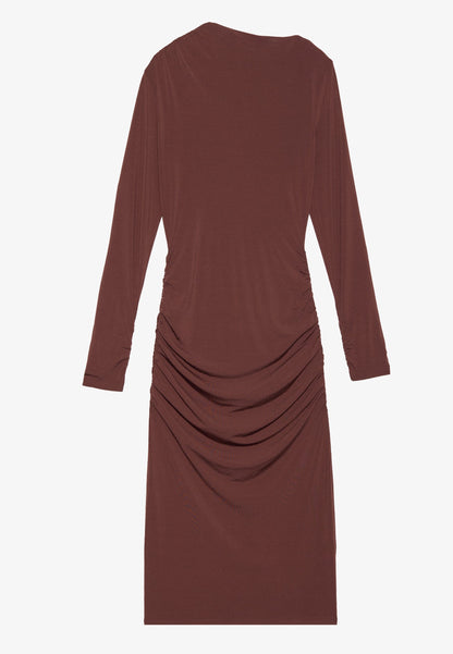 Anna Field Shift Dress - Dark Brown