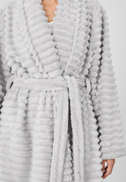 Anna Field Dressing Gown - Grey