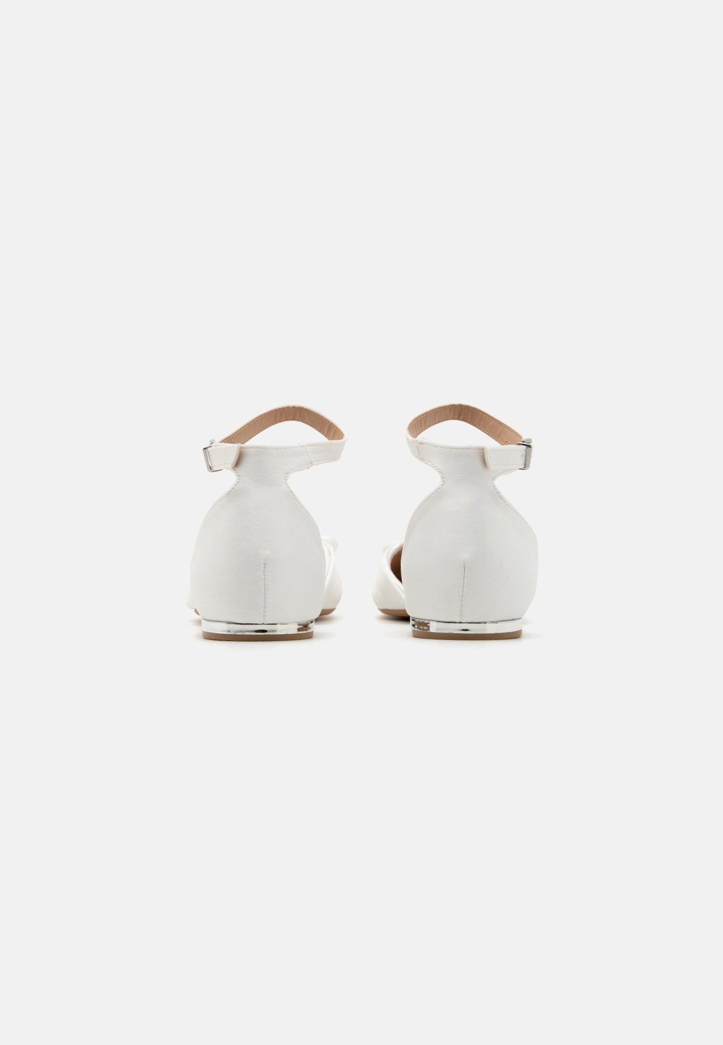 Anna Field BREEZE - Ankle Strap Ballet Pumps - White