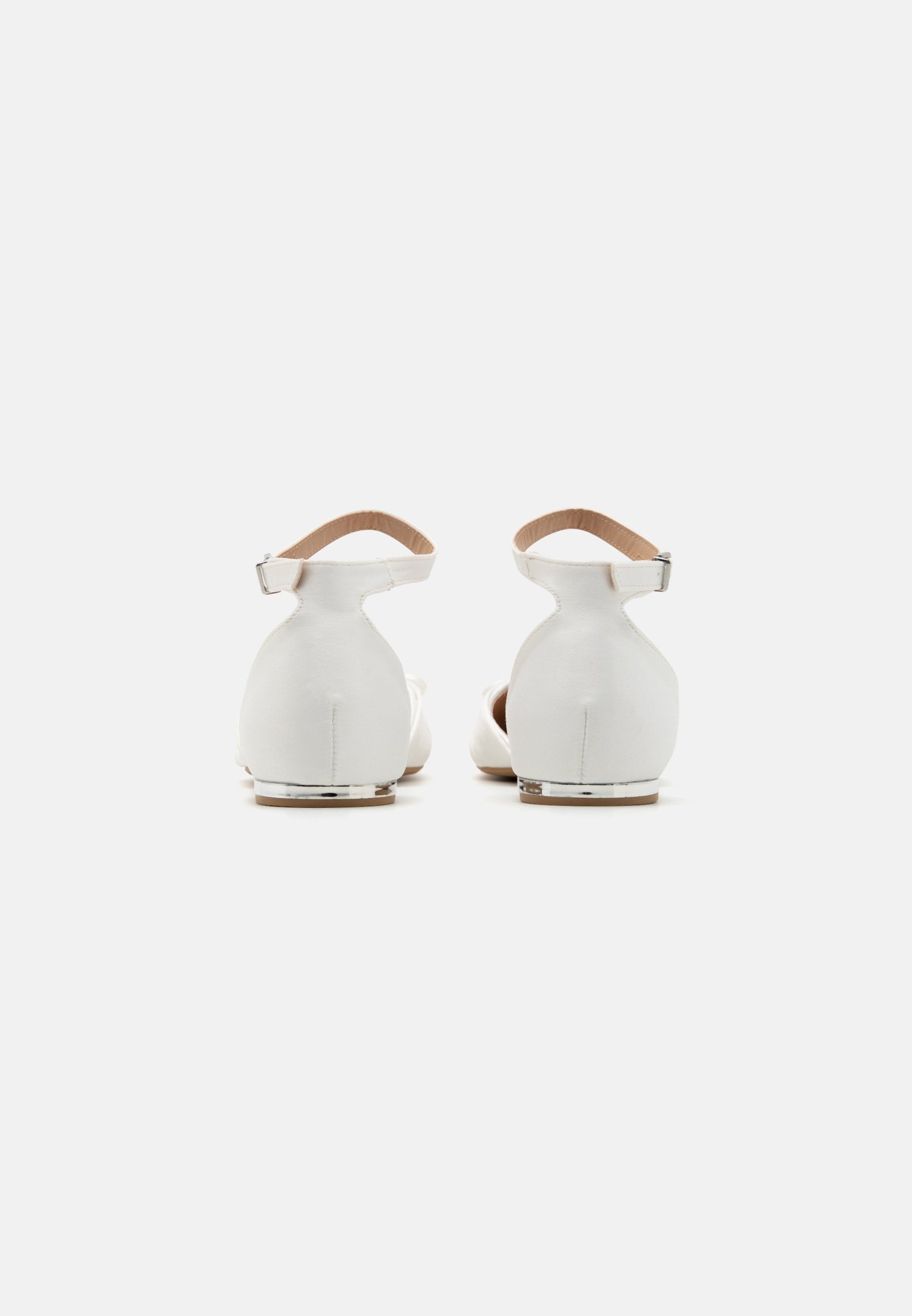 Anna Field BREEZE - Ankle Strap Ballet Pumps - White