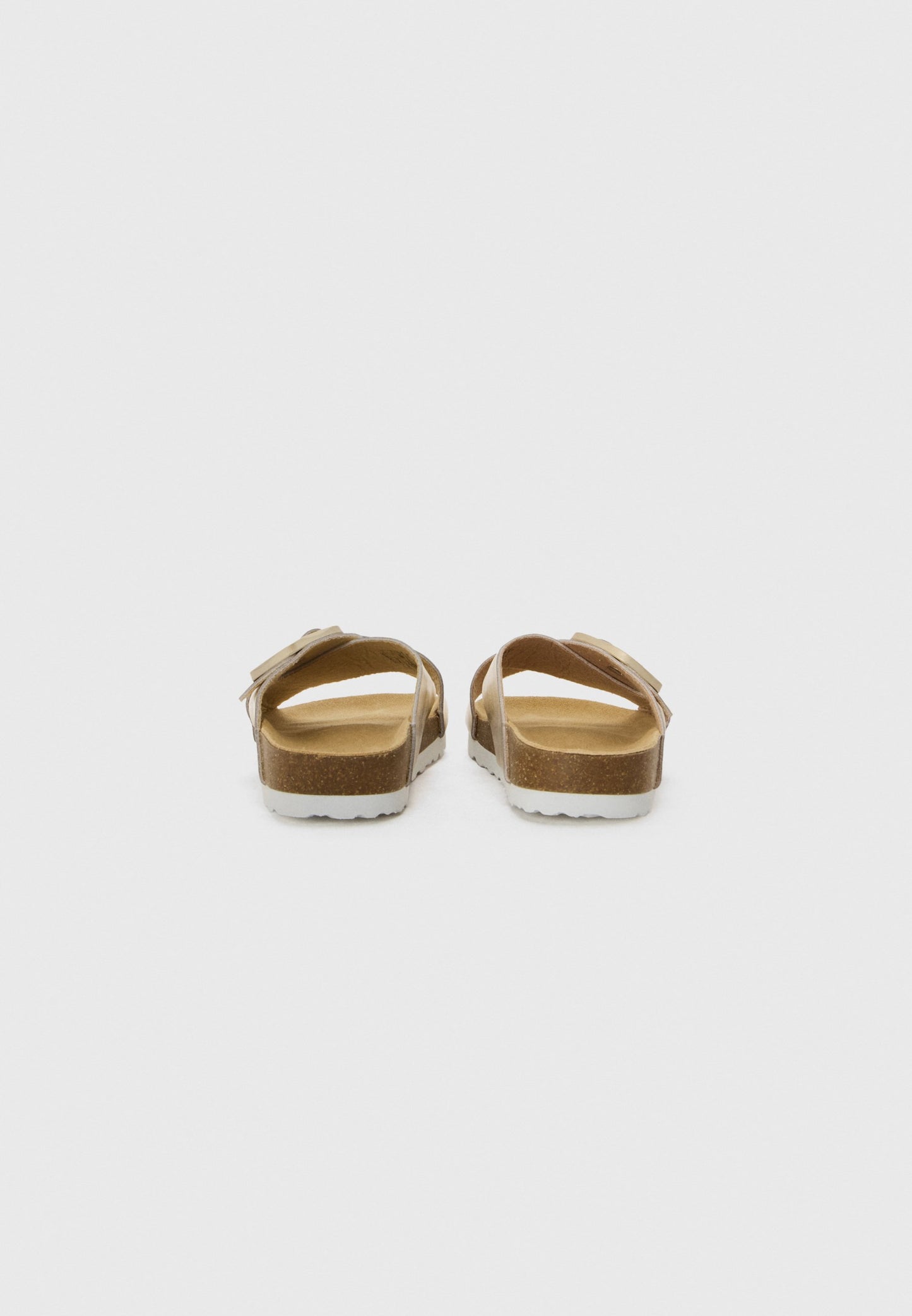  LEATHER - Mules - Gold-coloured