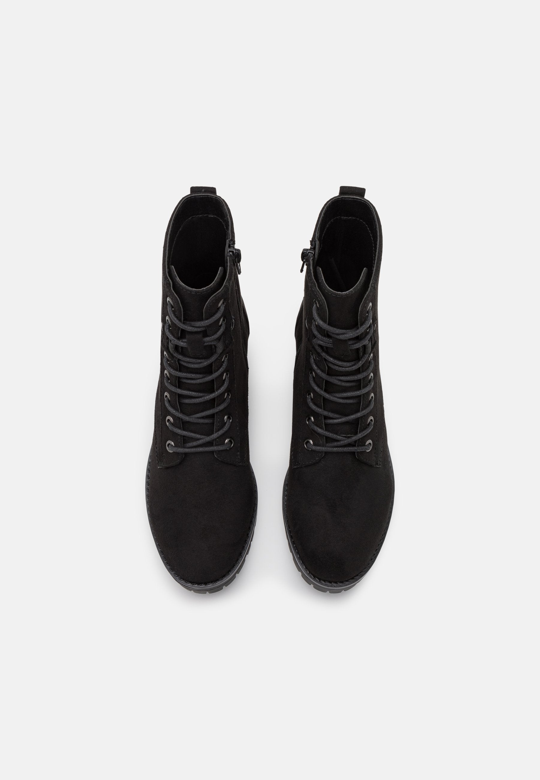 Anna Field Lace-Up Ankle Boots - Black
