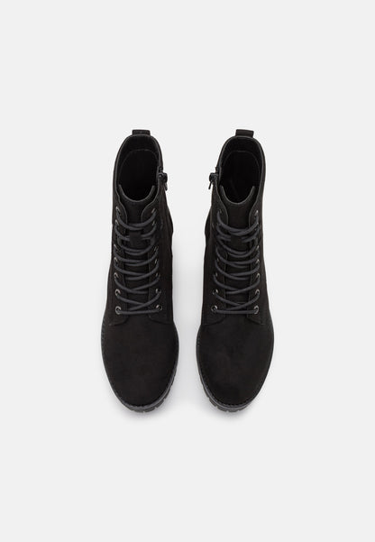 Anna Field Lace-Up Ankle Boots - Black