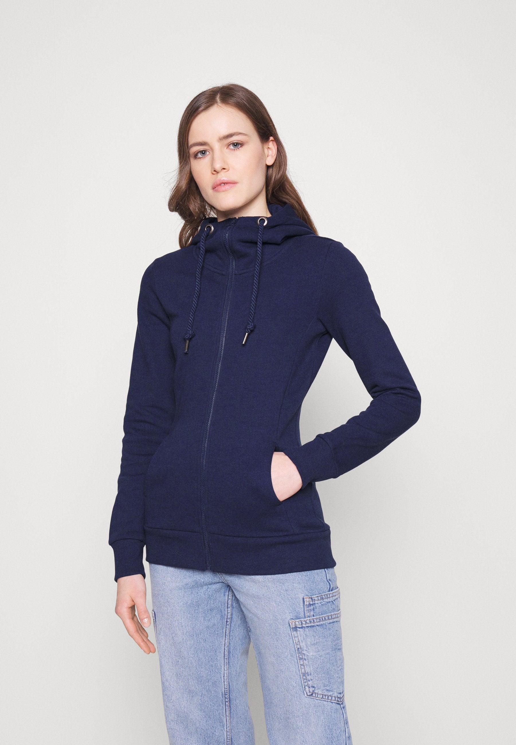  Zip-Up Sweatshirt -Dark Blue