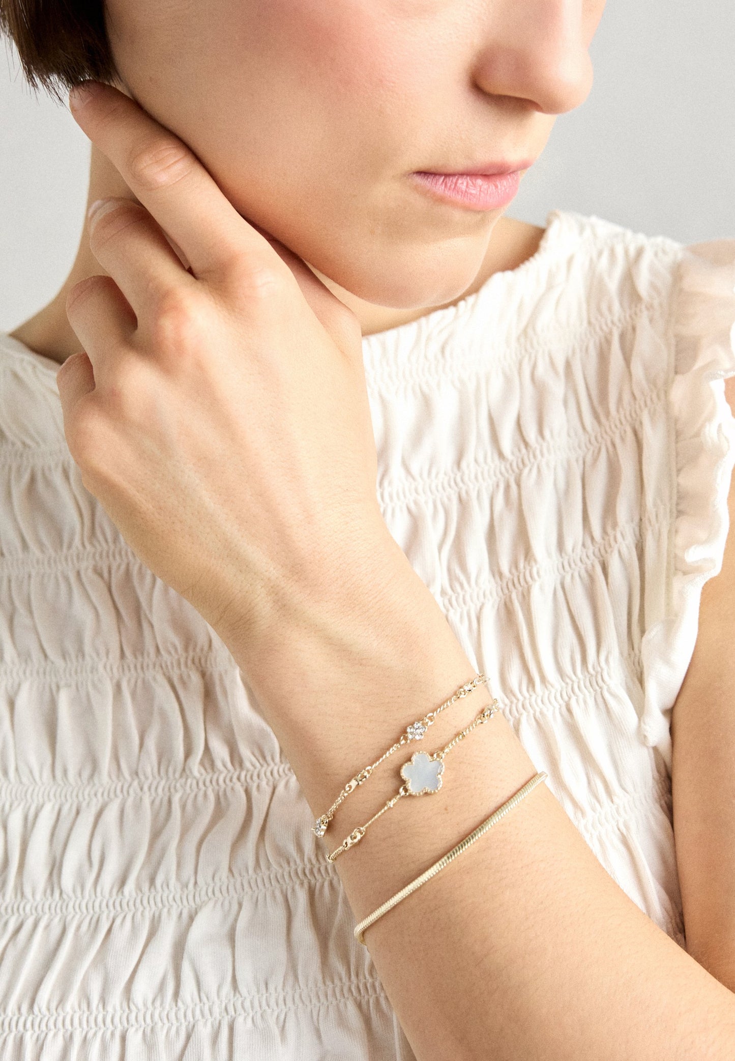 Anna Field 3 PACK - Bracelet - Gold-coloured