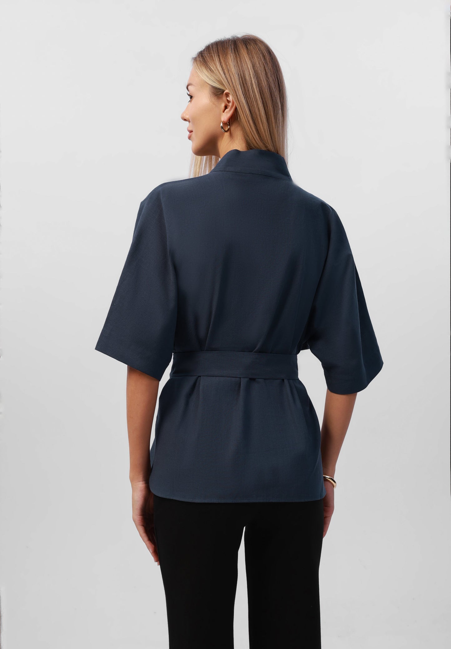 Anna Field Blouse - Navy