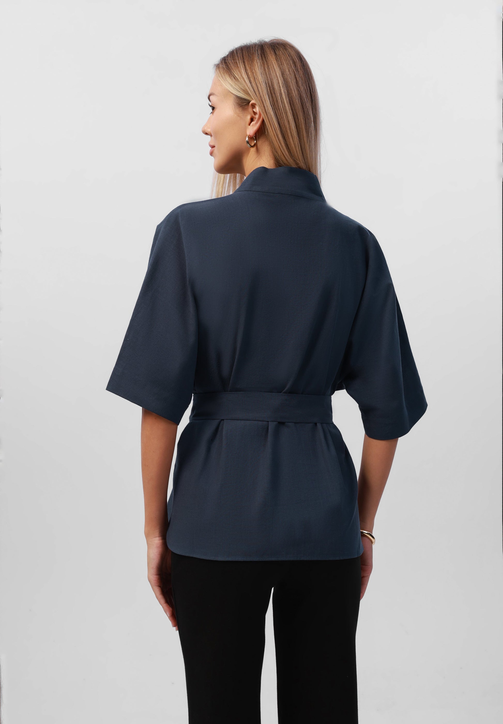 Anna Field Blouse - Navy