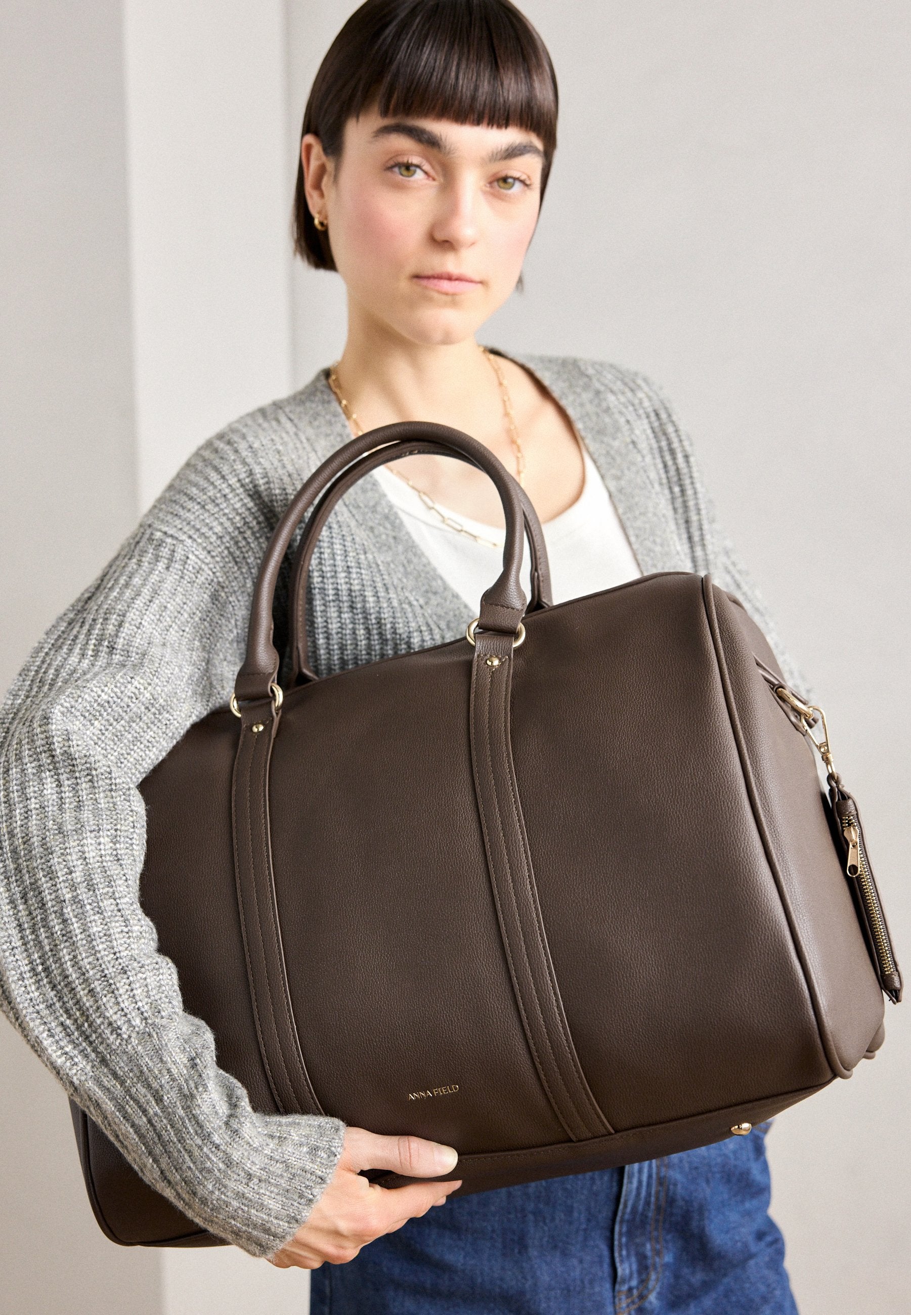 Anna Field Weekend Bag - Taupe