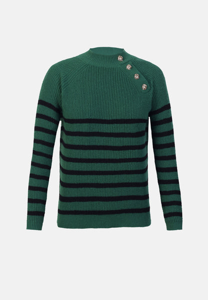 Anna Field Jumper - Green/black