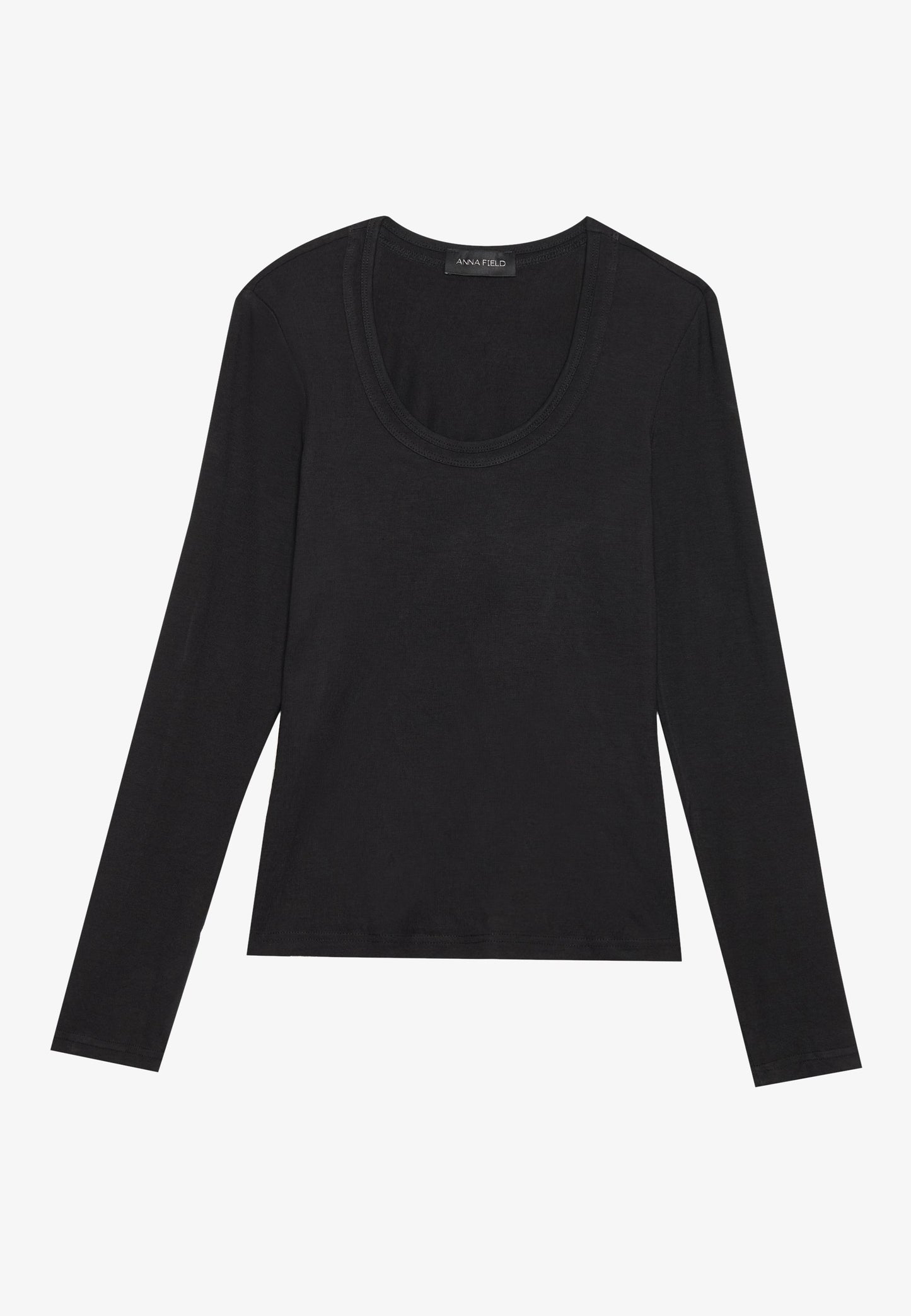 Anna Field 3 PACK - Long Sleeved Top - Egret, Trooper & Black